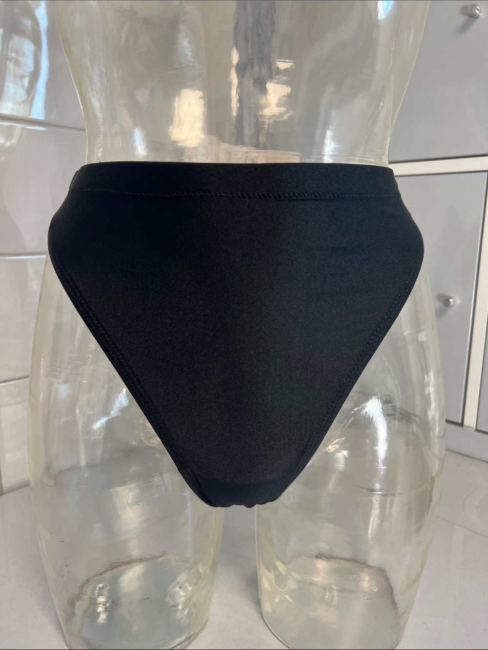 Bal Togs High Waist Spandex Dance Thong M NWT Black